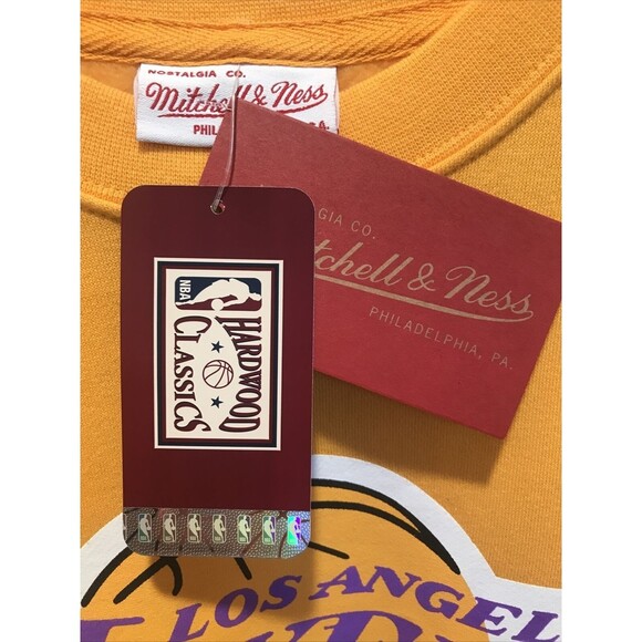Mitchell & Ness Los Angeles Lakers Sweater Hardwood Classics Mens Size Small - Picture 3 of 9